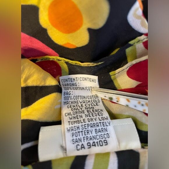 NWT Pottery Barn Sarong With Carrier Bag Floral OS - Picture 6 of 8